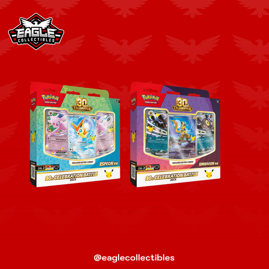 30th Celebration - PAIR Battle Deck Espeon ex and Umbreon ex