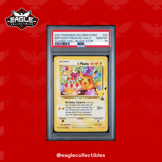 2021 Celebrations - Birthday Pikachu #24 - PSA 10