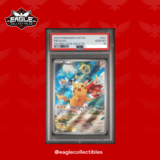 Pikachu #027 - Paldea Evolved ETB - PSA 10